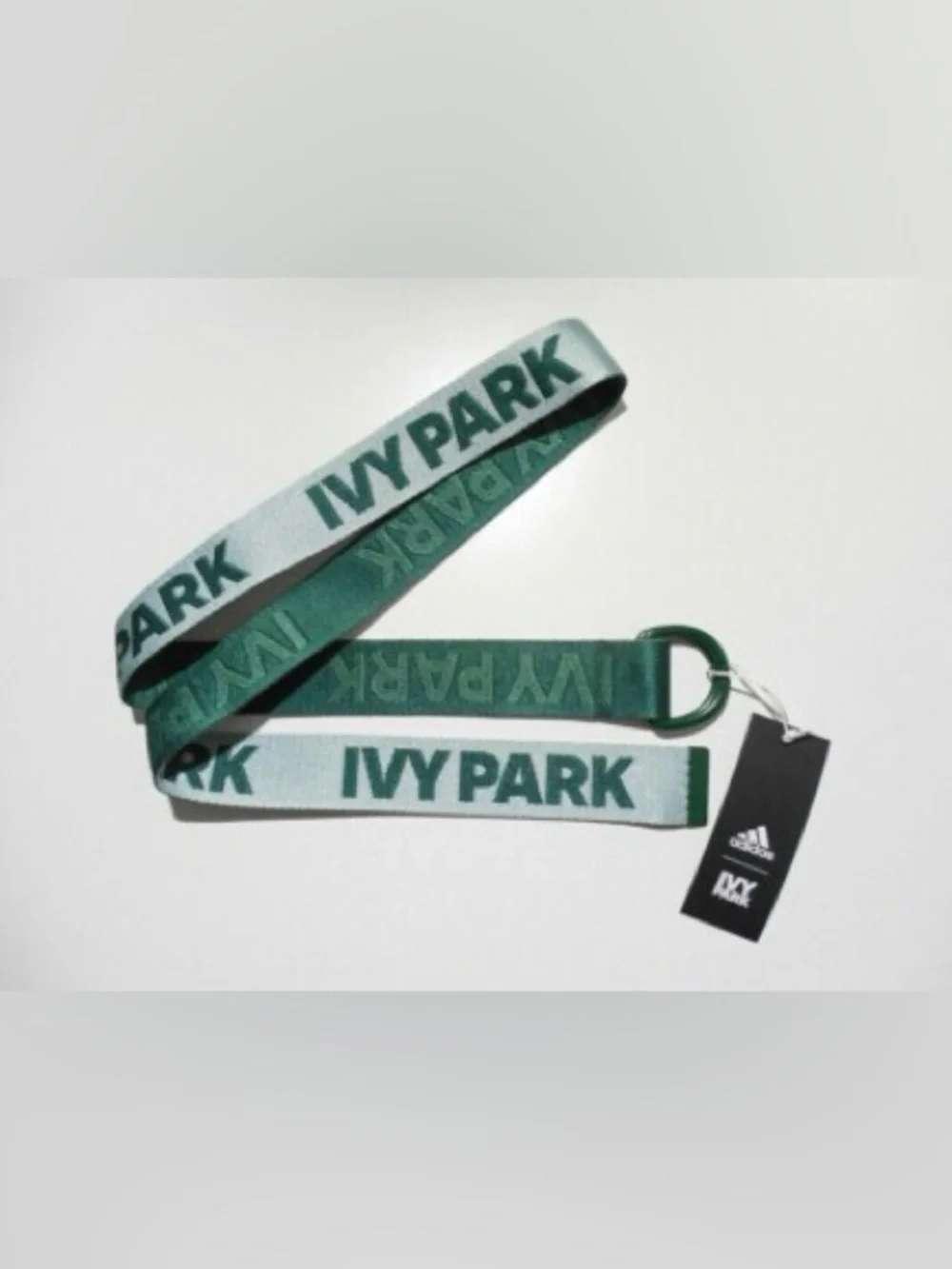 Adidas Originals X Ivy Park Performance Reversible Dark Green Logo Belt